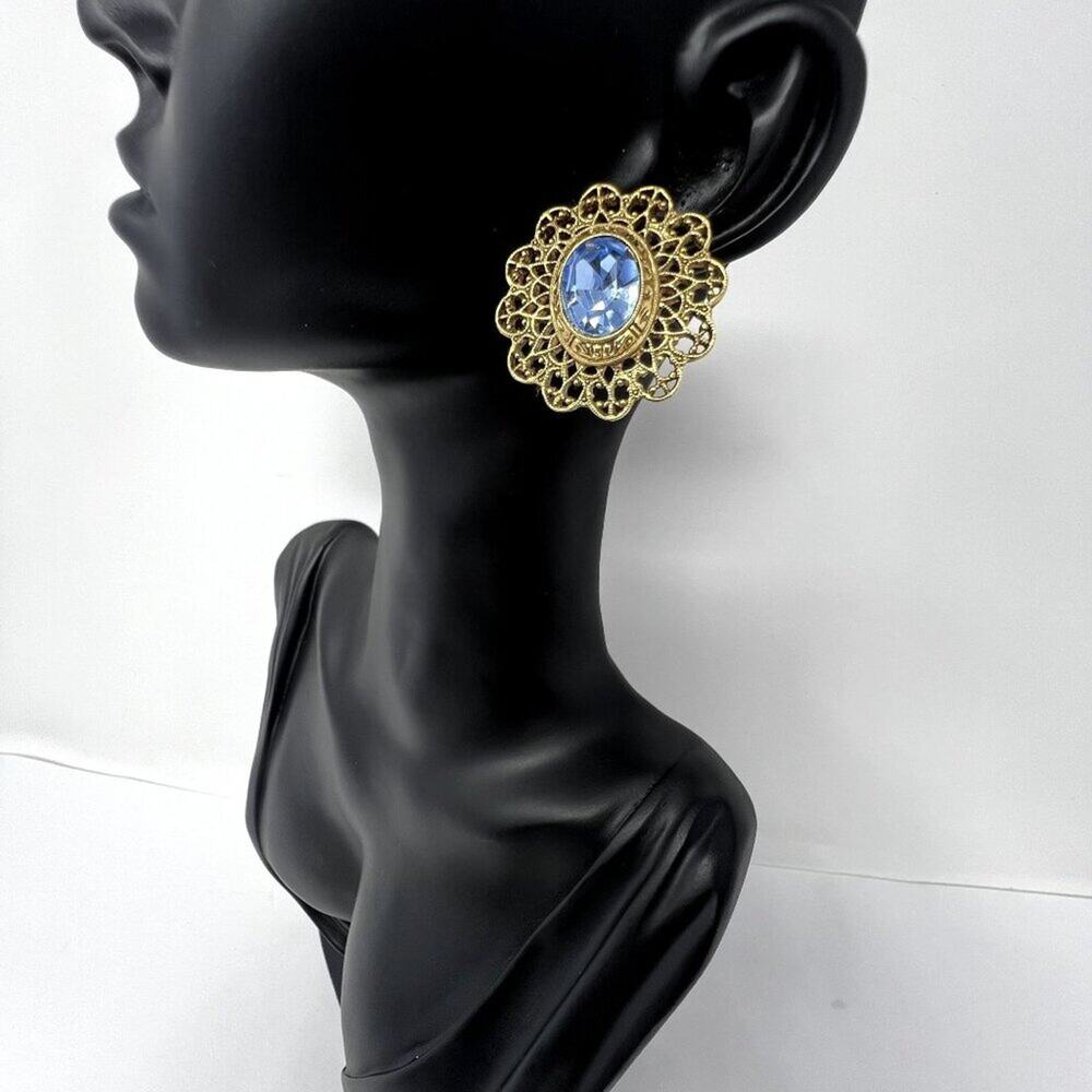 stud earrings Fashion jewelry 80s 90s y2k 1928 blue Party Event Holiday Vintage